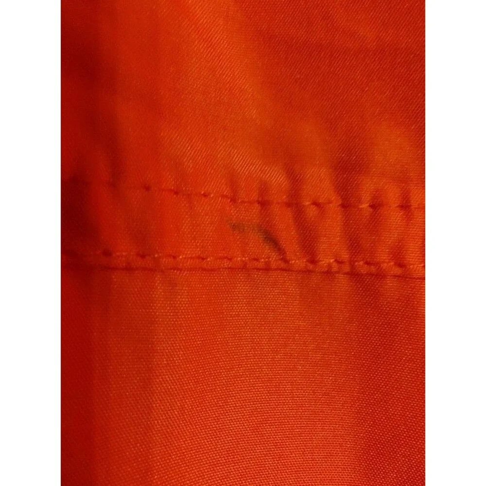 Men's Turfer Sport 1/2 Zip Hooded Orange Windbreaker Size XS See discription